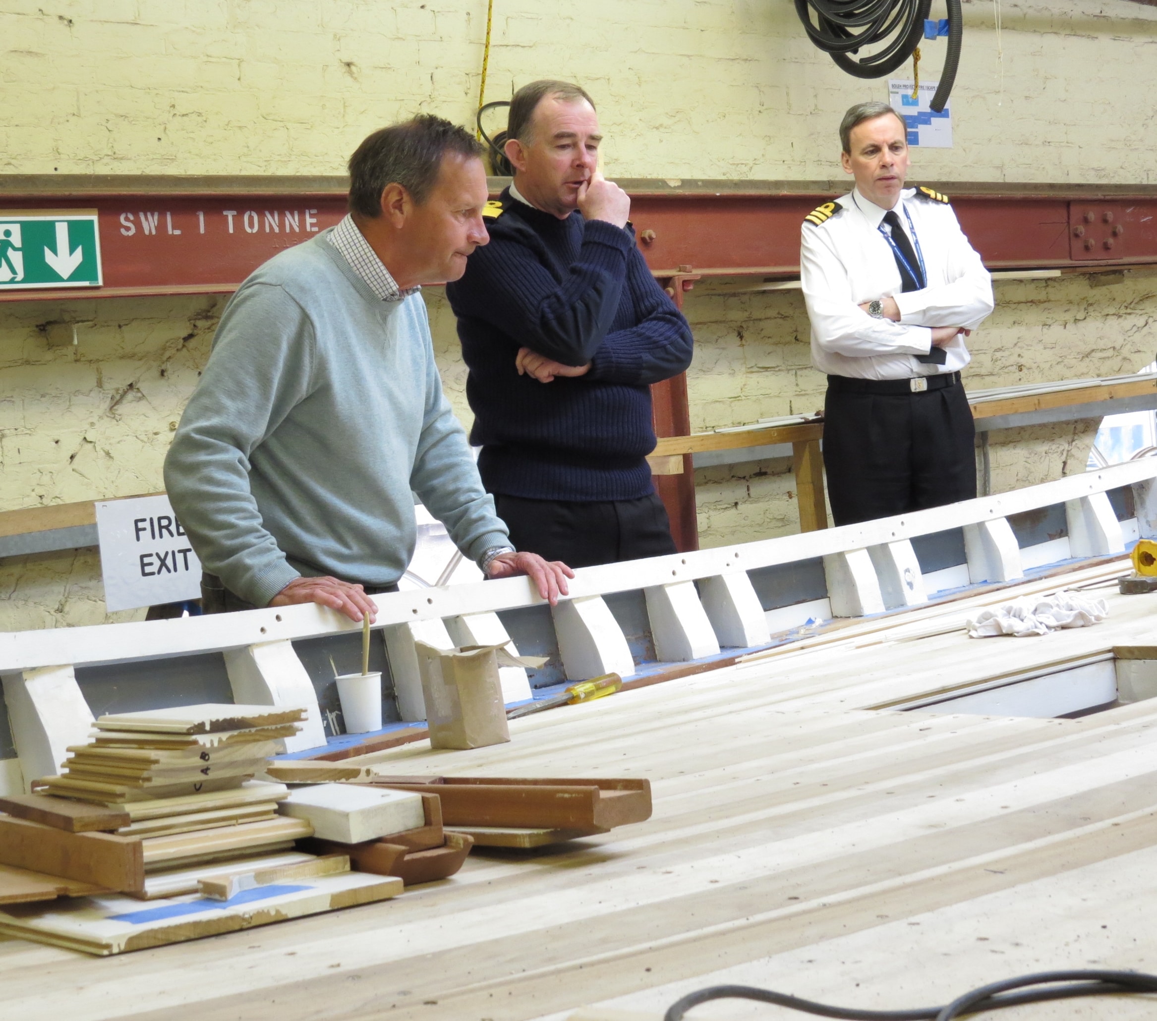 Visit by Portsmouth Naval Base Commander, Commodore J Rigby